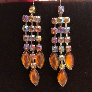 Earrings Chrystal Amber